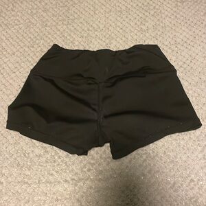 Black athletic shorts